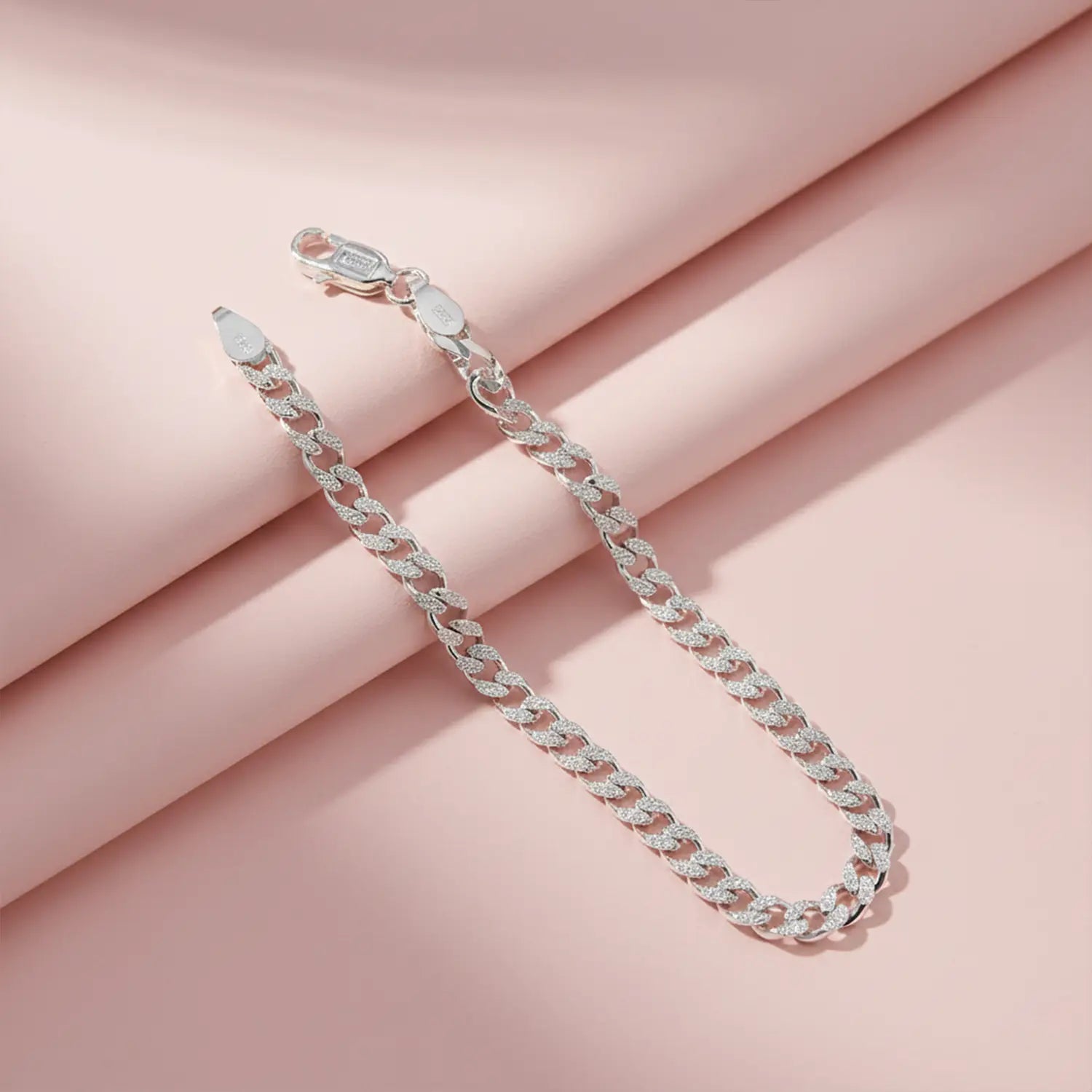 Cuban Link Pure Silver Bracelet for Men- Made With Pure 925 Silver