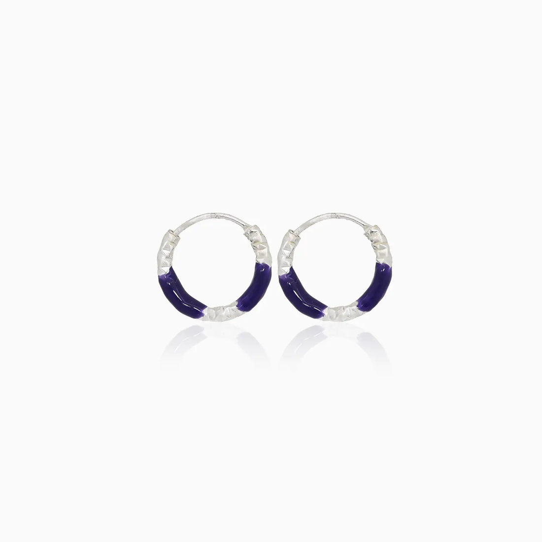 Lime Twist Silver Hoop Earrings - Made With Pure 925 Silver