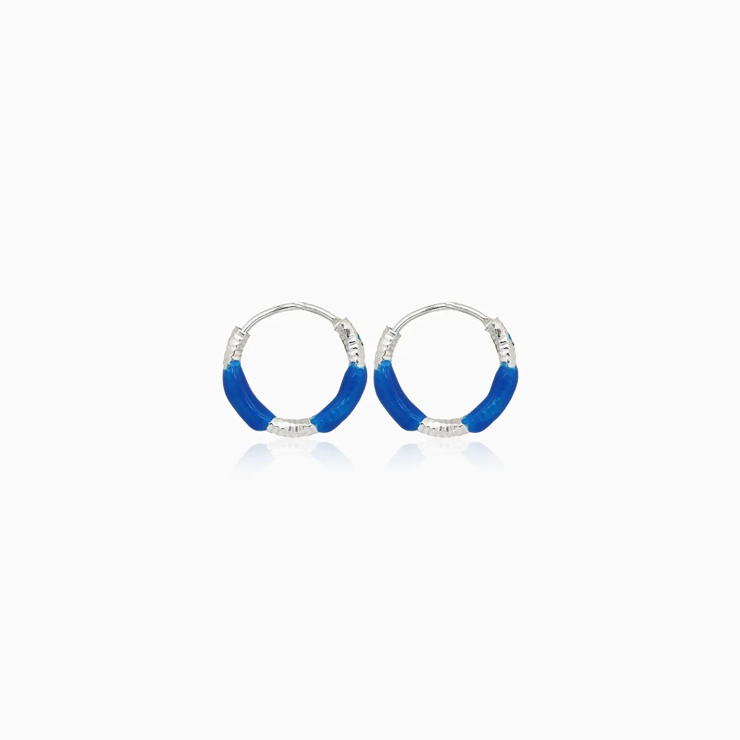 Lime Twist Silver Hoop Earrings - Made With Pure 925 Silver