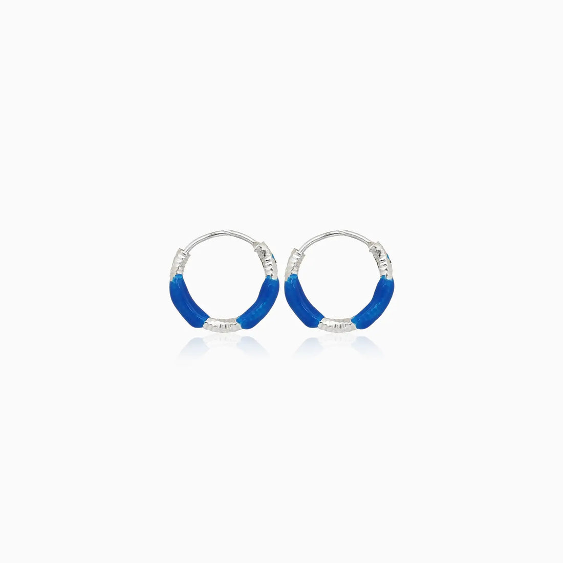 Lime Twist Silver Hoop Earrings - Made With Pure 925 Silver
