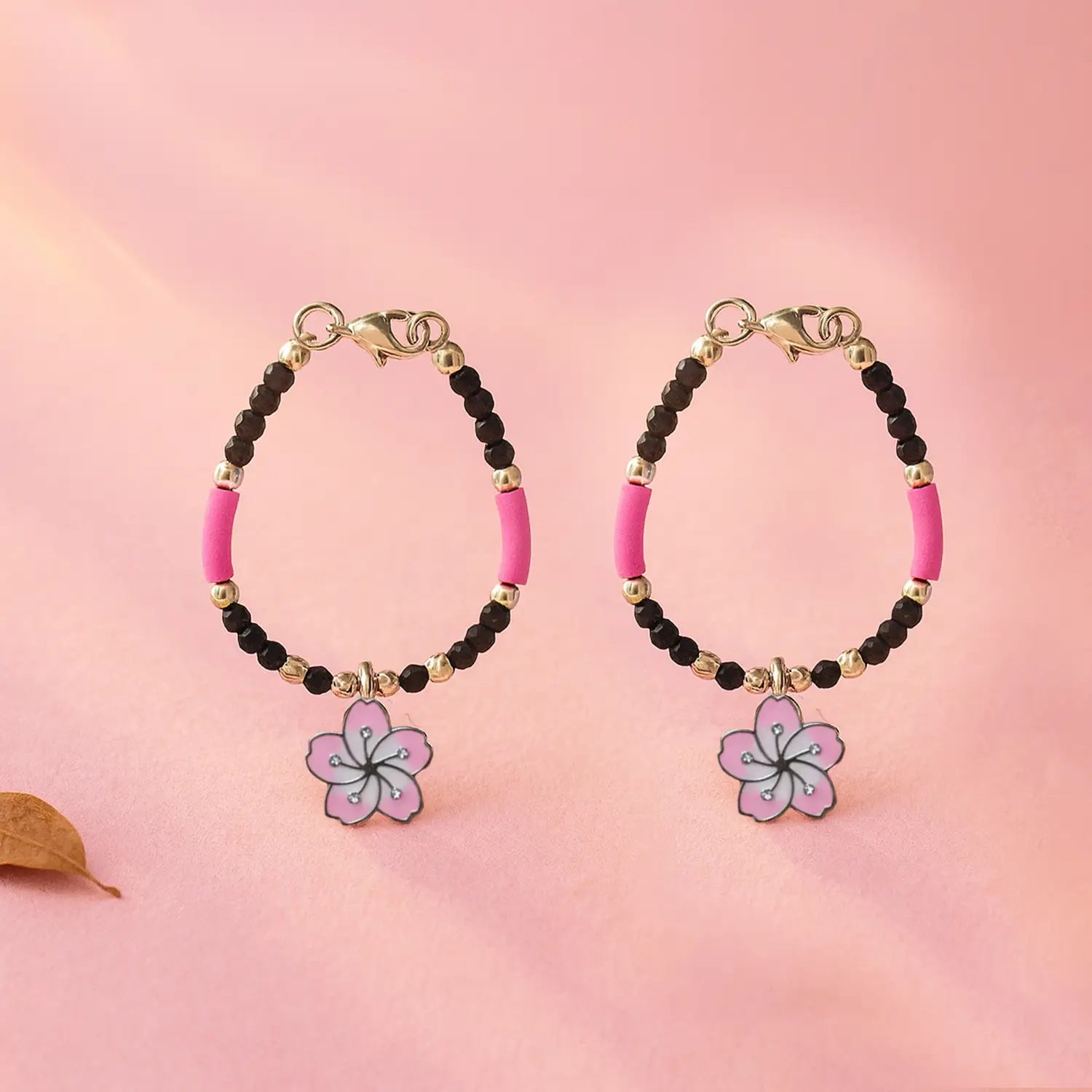 Pure Silver Kids Floral Beads Bracelet- Made With Pure 925 Silver