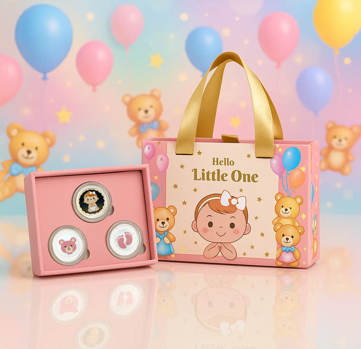 Baby Bliss 999 Pure Silver Coin Gift Set - Made With Pure 999 Silver
