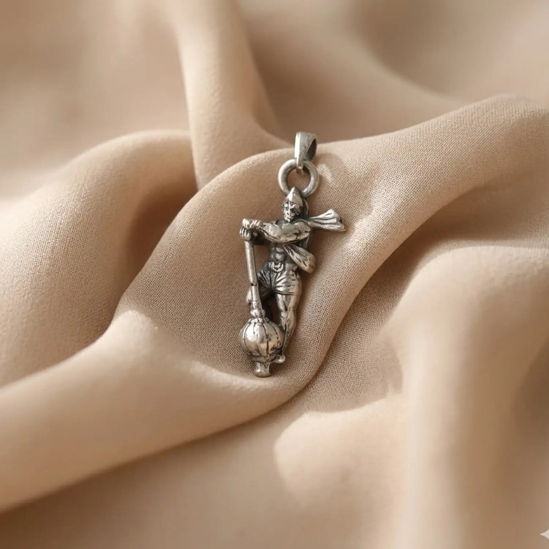 Veer Hanuman Silver Pendant- Made With Pure 925 Silver