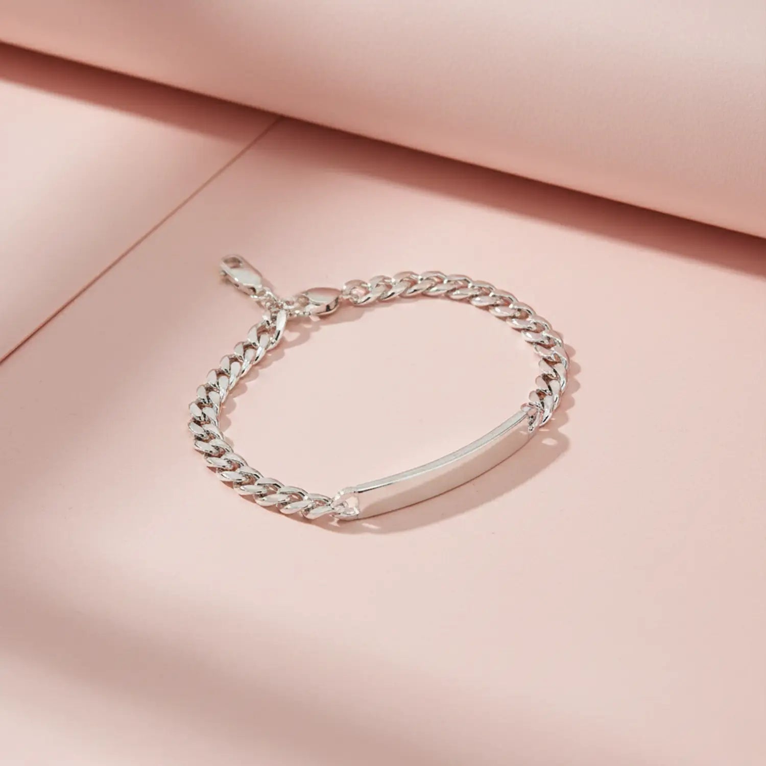 Classic Pure Silver ID Bracelet - Made With Pure 925 Silver