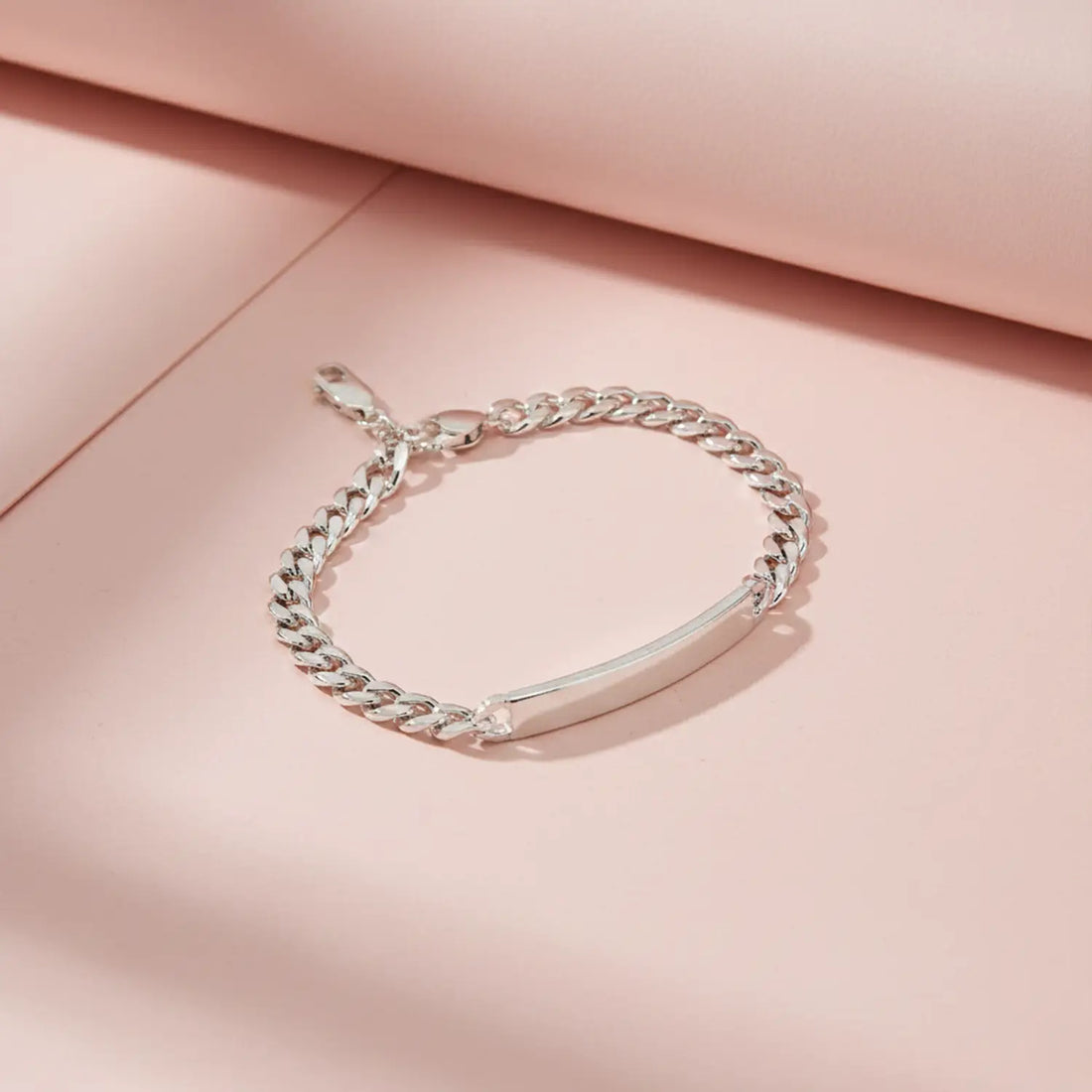 Classic Pure Silver ID Bracelet - Made With Pure 925 Silver