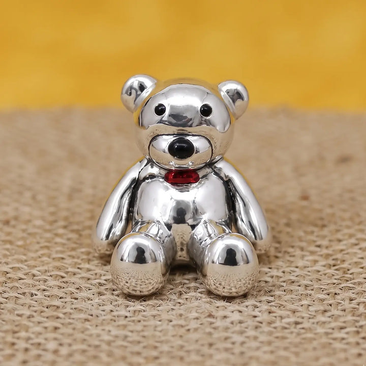 Cute Teddy Bear Silver Idol - Made With Pure 925 Silver