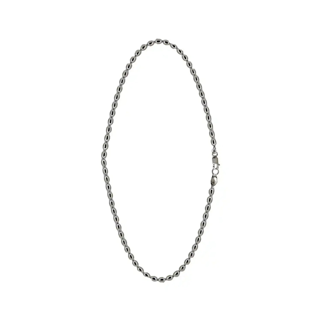Classic Sterling Silver Bead Chain for Men- Made With Pure 925 Silver