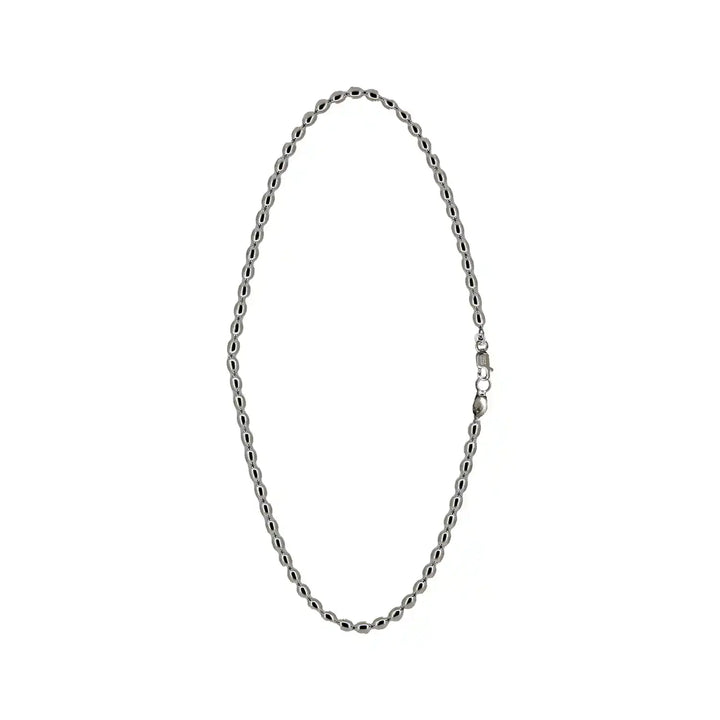 Classic Sterling Silver Bead Chain for Men- Made With Pure 925 Silver