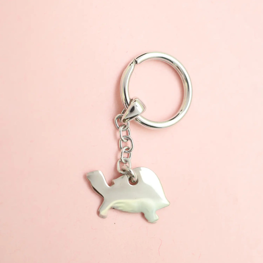 Pure Silver Turtle Keychain - Made With Pure 925 Silver