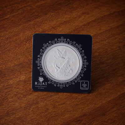 Pure 999 Silver Baby Birth Coin – 1 Gram