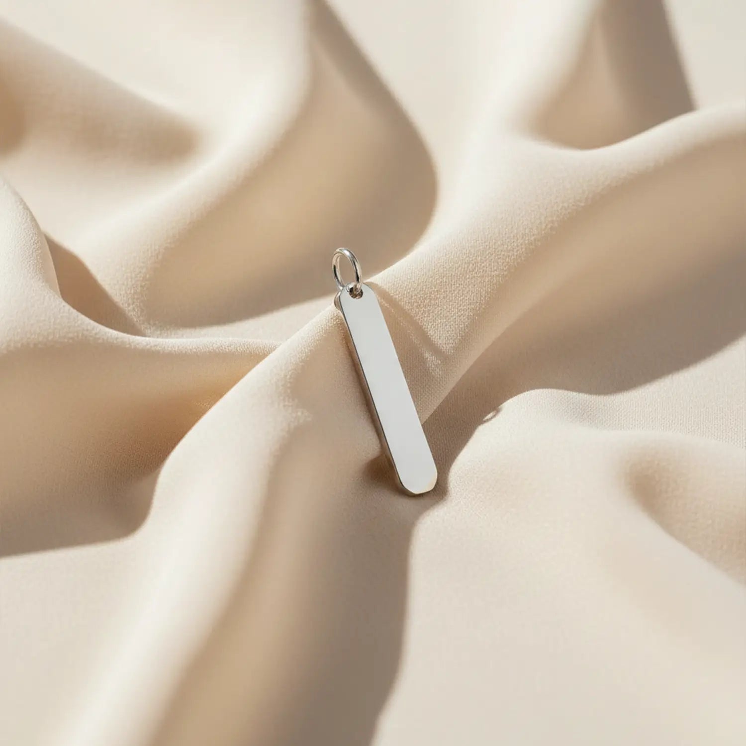 Silver Minimalist Bar Pendant- Made With Pure 925 Silver