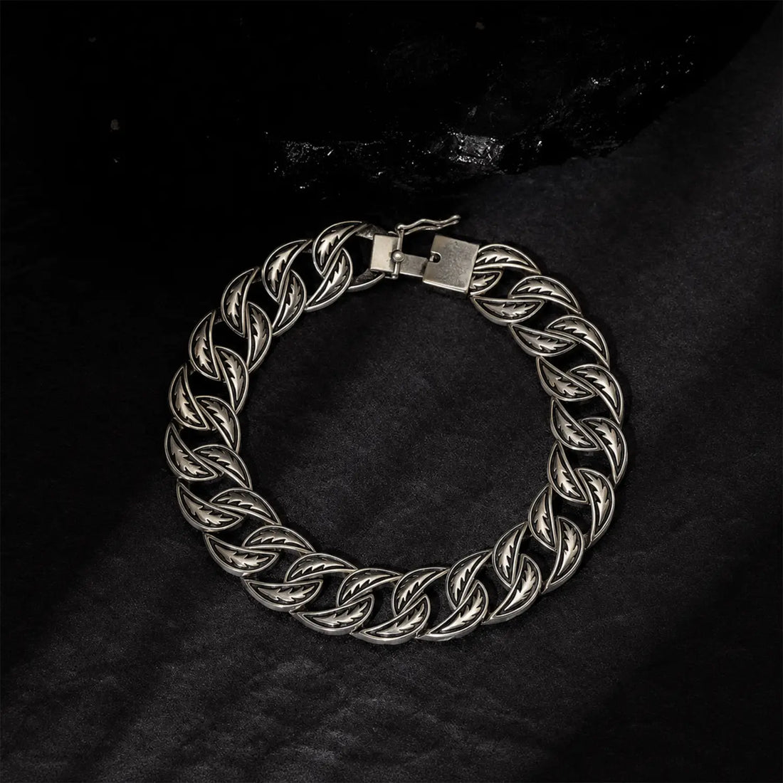 Bold Matrix Sterling Silver Bracelet for Men - Made With Pure 925 Silver