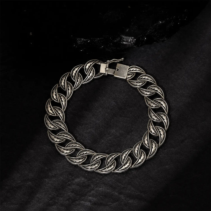 Bold Matrix Sterling Silver Bracelet for Men - Made With Pure 925 Silver
