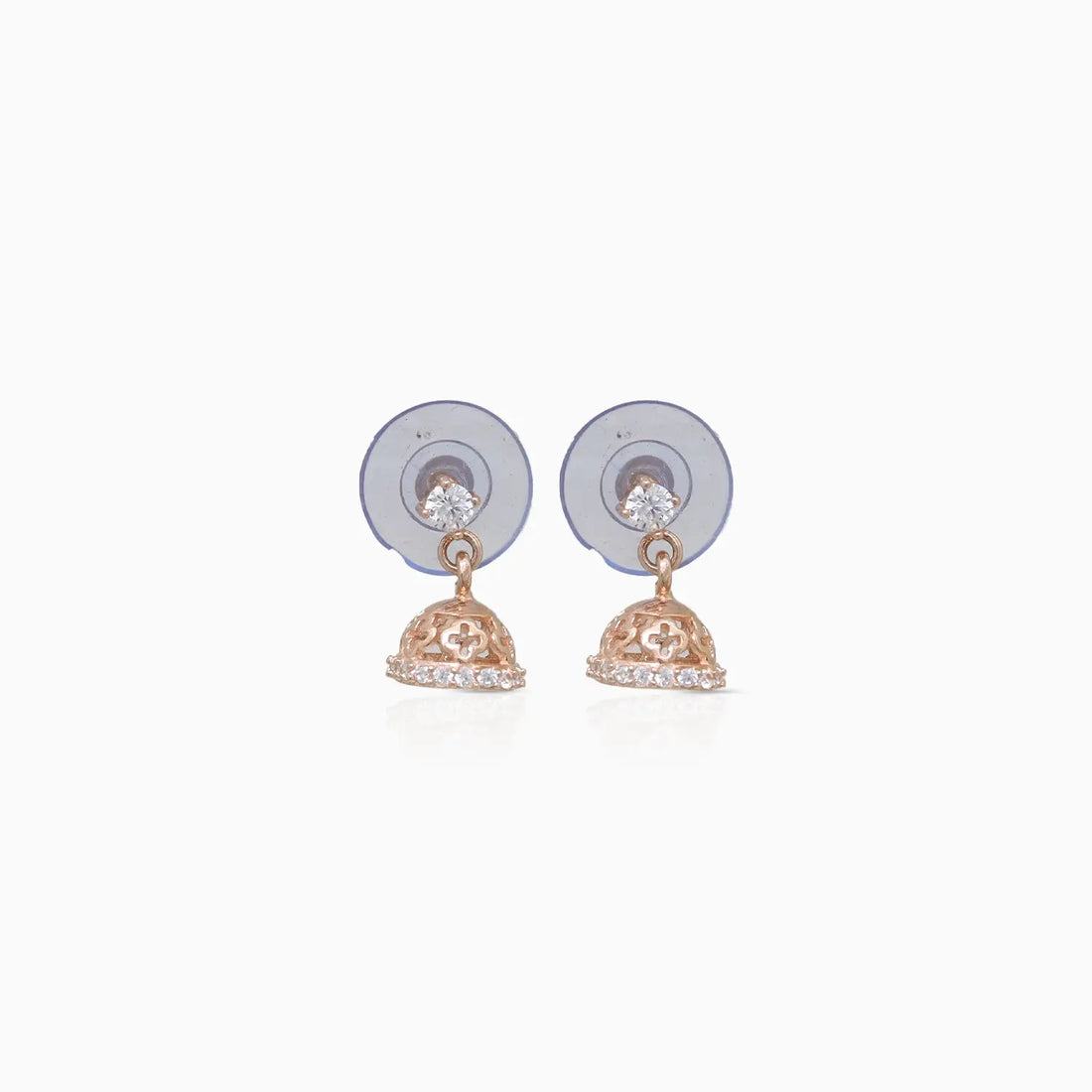Golden Aura Silver Jhumki Drop Earrings- Made With Pure 925 Silver