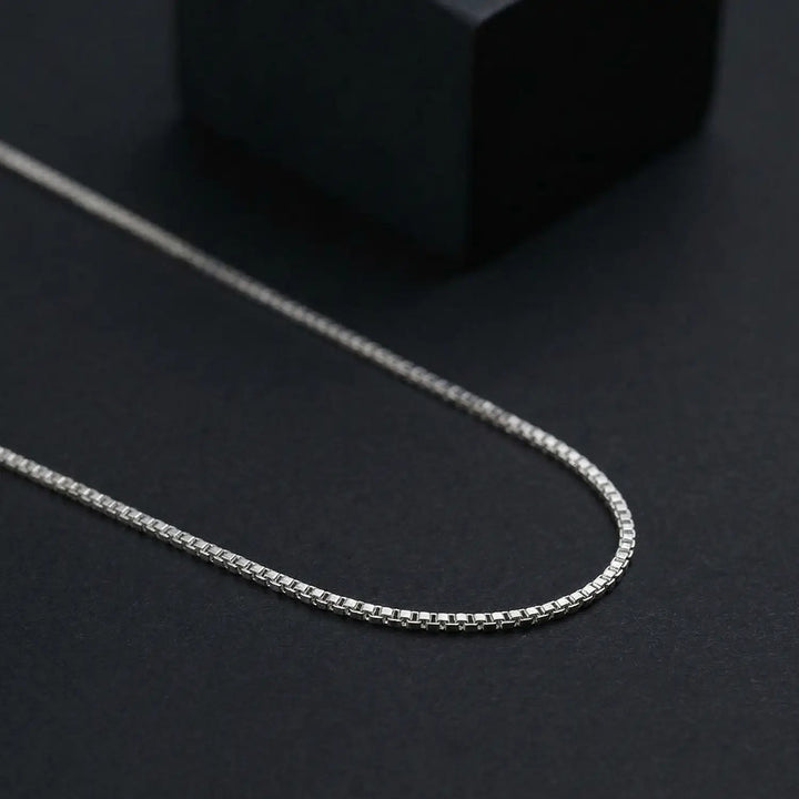 Urban Luxe Silver Box Chain - Made With Pure 925 Silver
