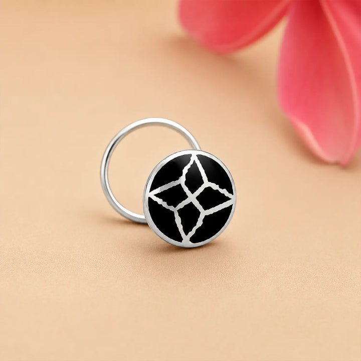 Oxidised Sterling Silver Nose Pin- Made With Pure 925 Silver
