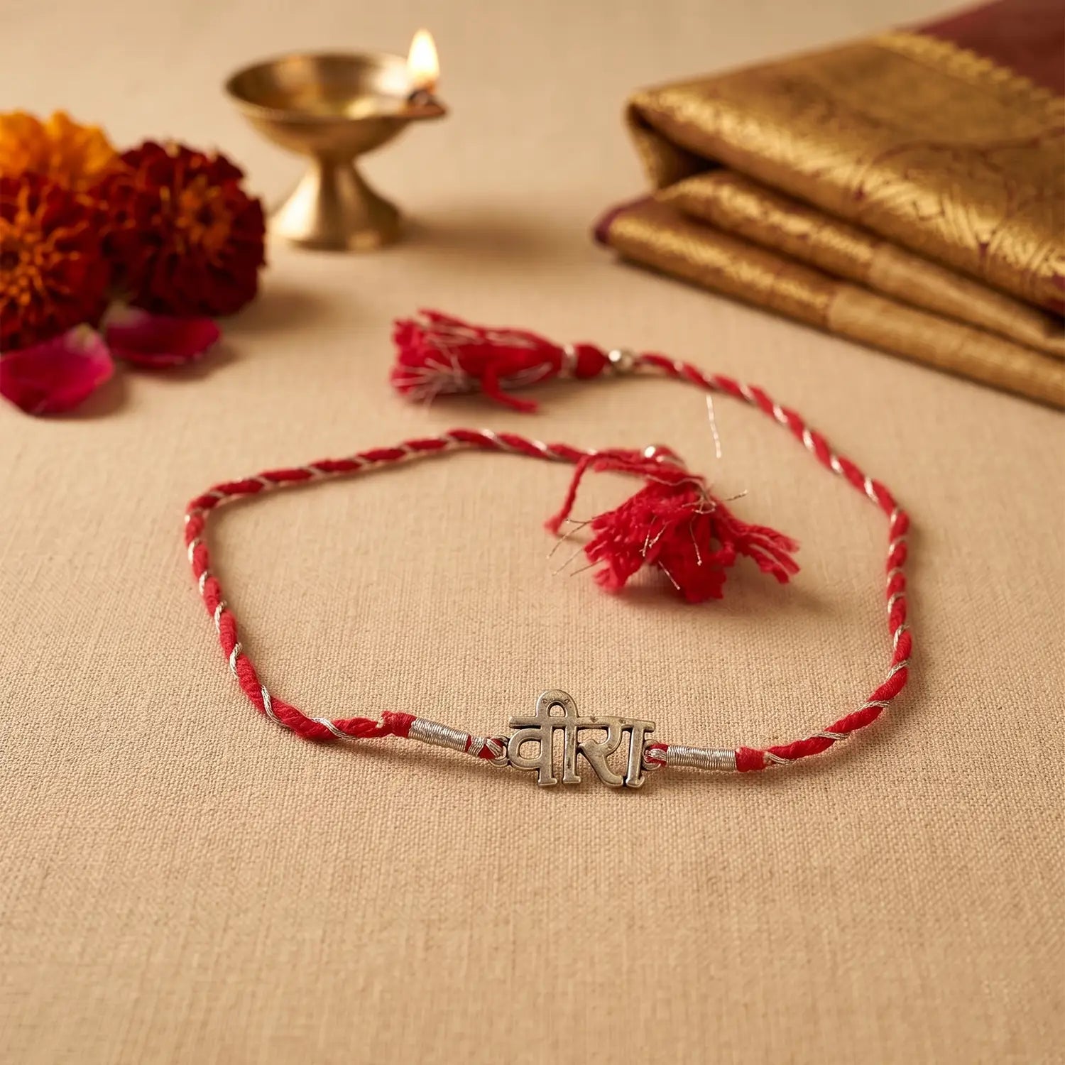 Veera Silver Rakhi - Made With Pure 925 Silver