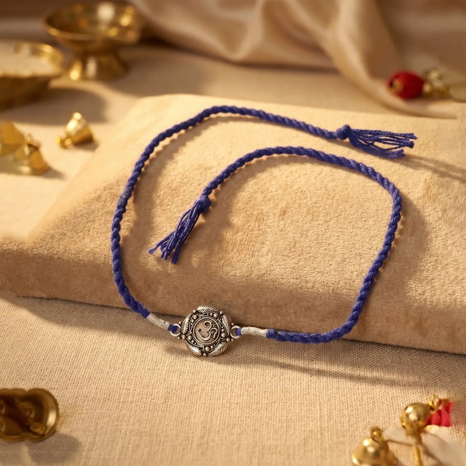 Om Divine Silver Rakhi - Made With Pure 925 Silver