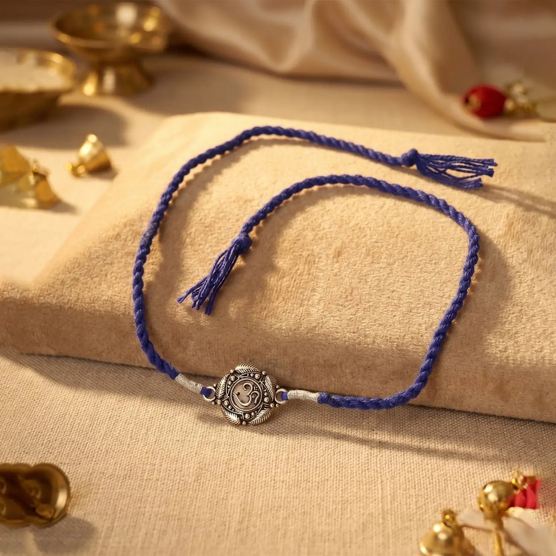 Om Divine Silver Rakhi - Made With Pure 925 Silver