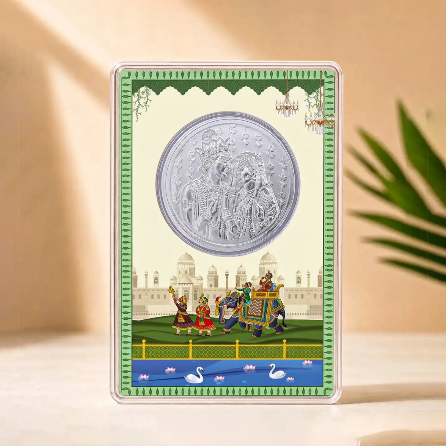 Radha Krishna 999 Pure Silver Coin - Made With Pure 999 Silver