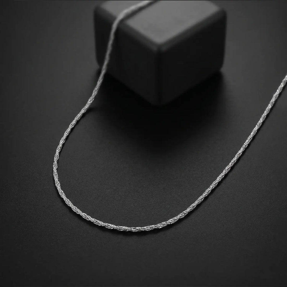 Elegant Twist Silver Chain - Made With Pure 925 Silver
