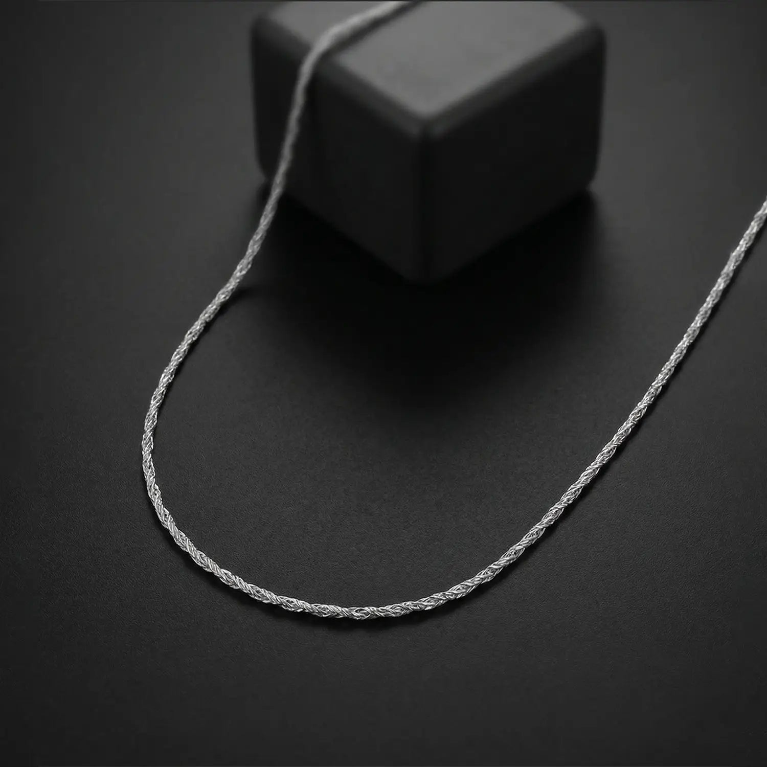 Elegant Twist Silver Chain - Made With Pure 925 Silver