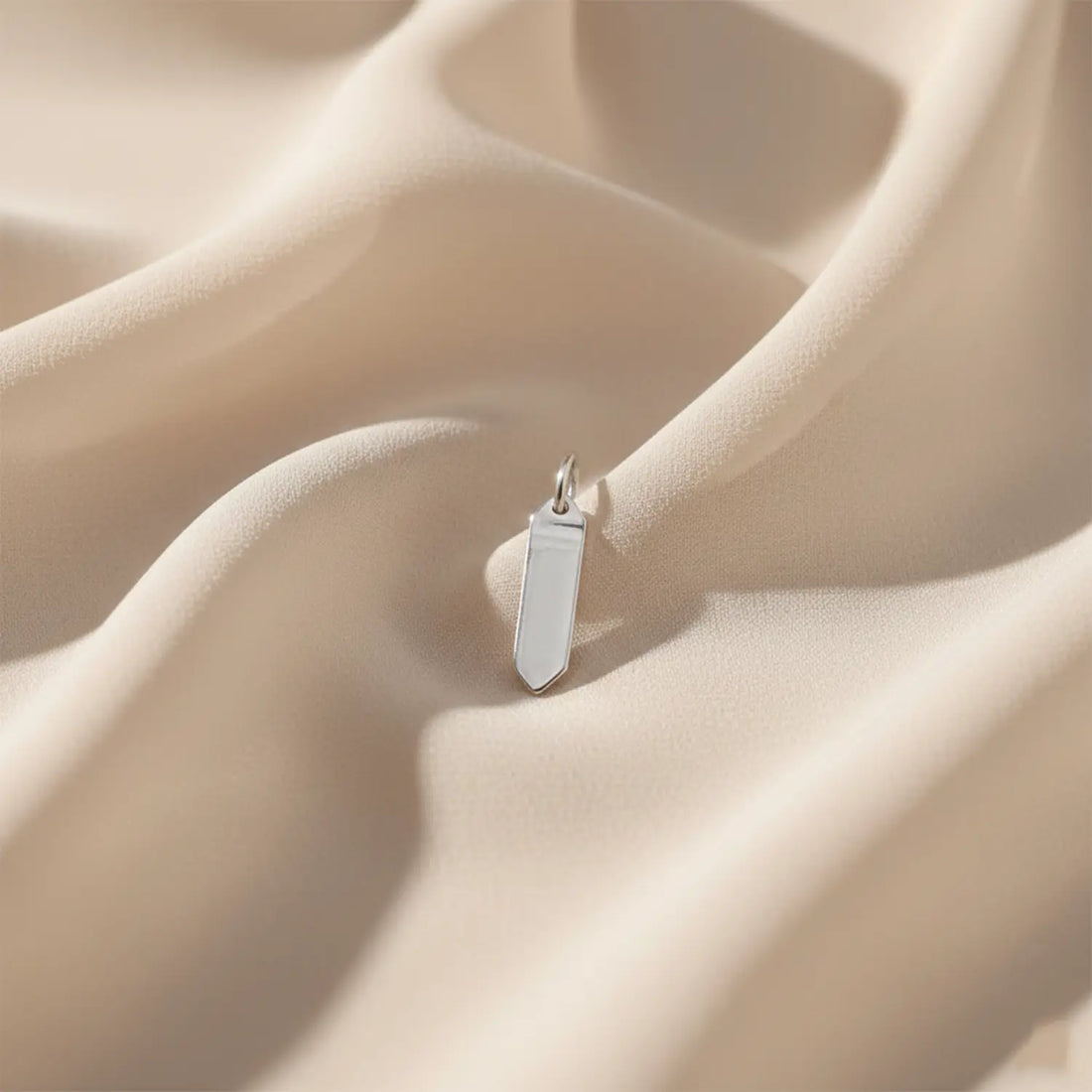 Minimalist Crystal Bar Pure Silver Pendant - Made With Pure 925 Silver