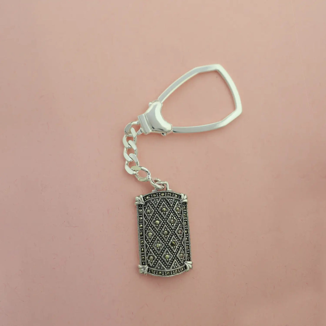 Vintage Majesty Silver Keychain - Made With Pure 925 Silver