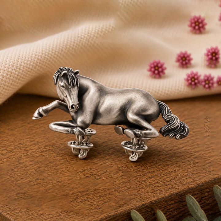 Majestic Horse Silver Brooch - Made With Pure 925 Silver