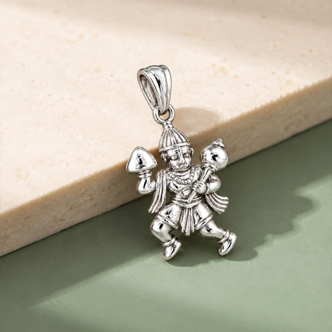 Veer Hanuman Gada 925 Silver Pendant - Made With Pure 925 Silver