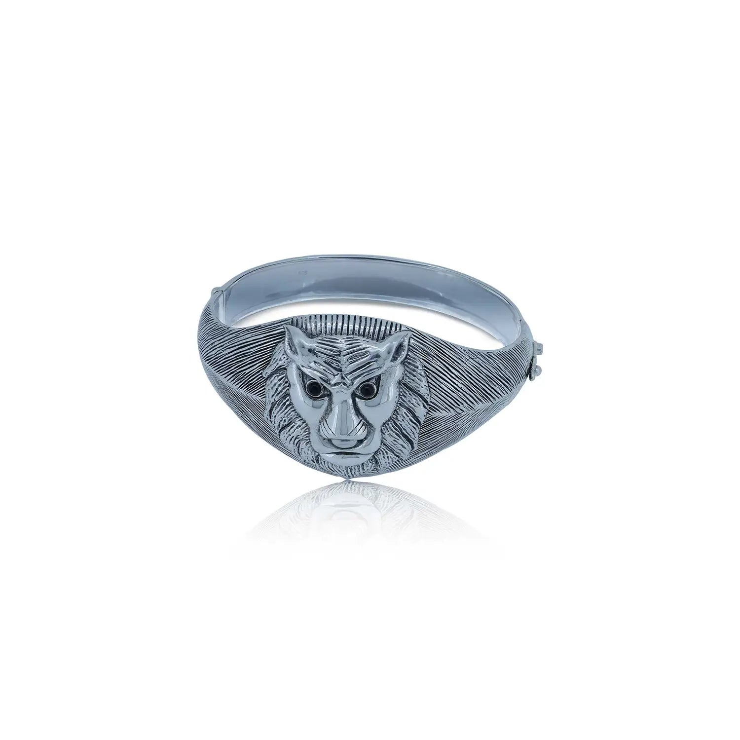 Regal Face Head Silver Kada- Made With Pure 925 Silver