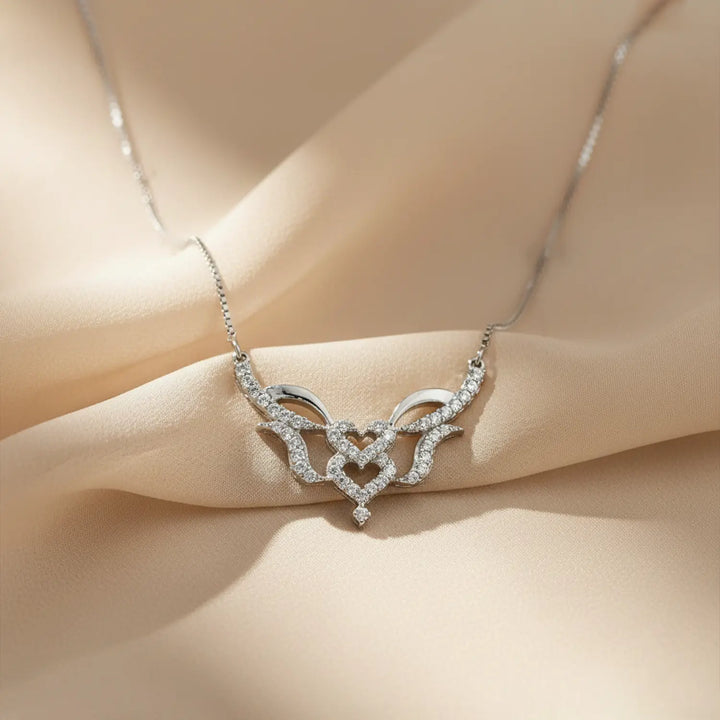 Twin Heart Pure Silver Mangalsutra - Made With Pure 925 Silver