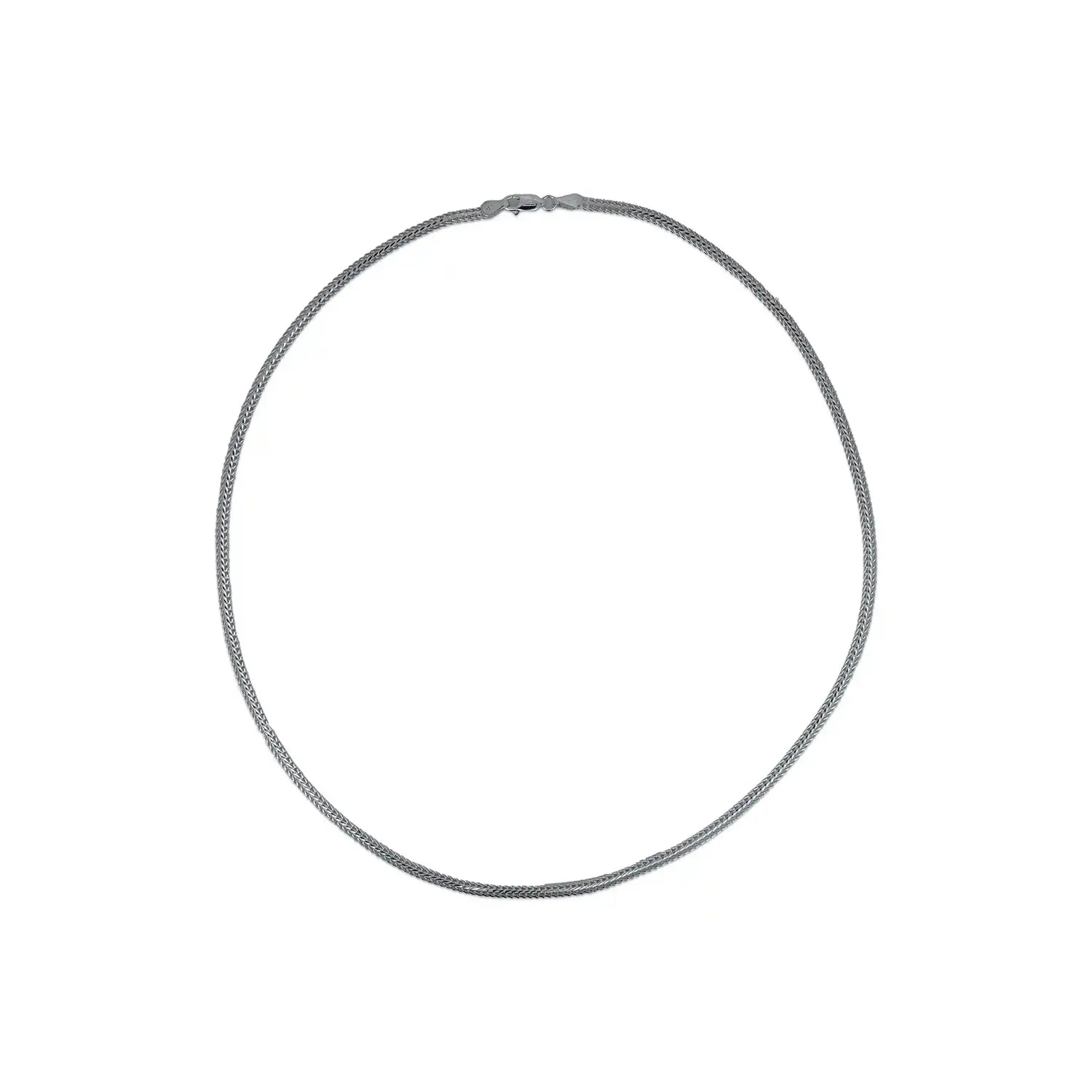 Sterling Silver Snake Chai for Men- Made With Pure 925 Silver