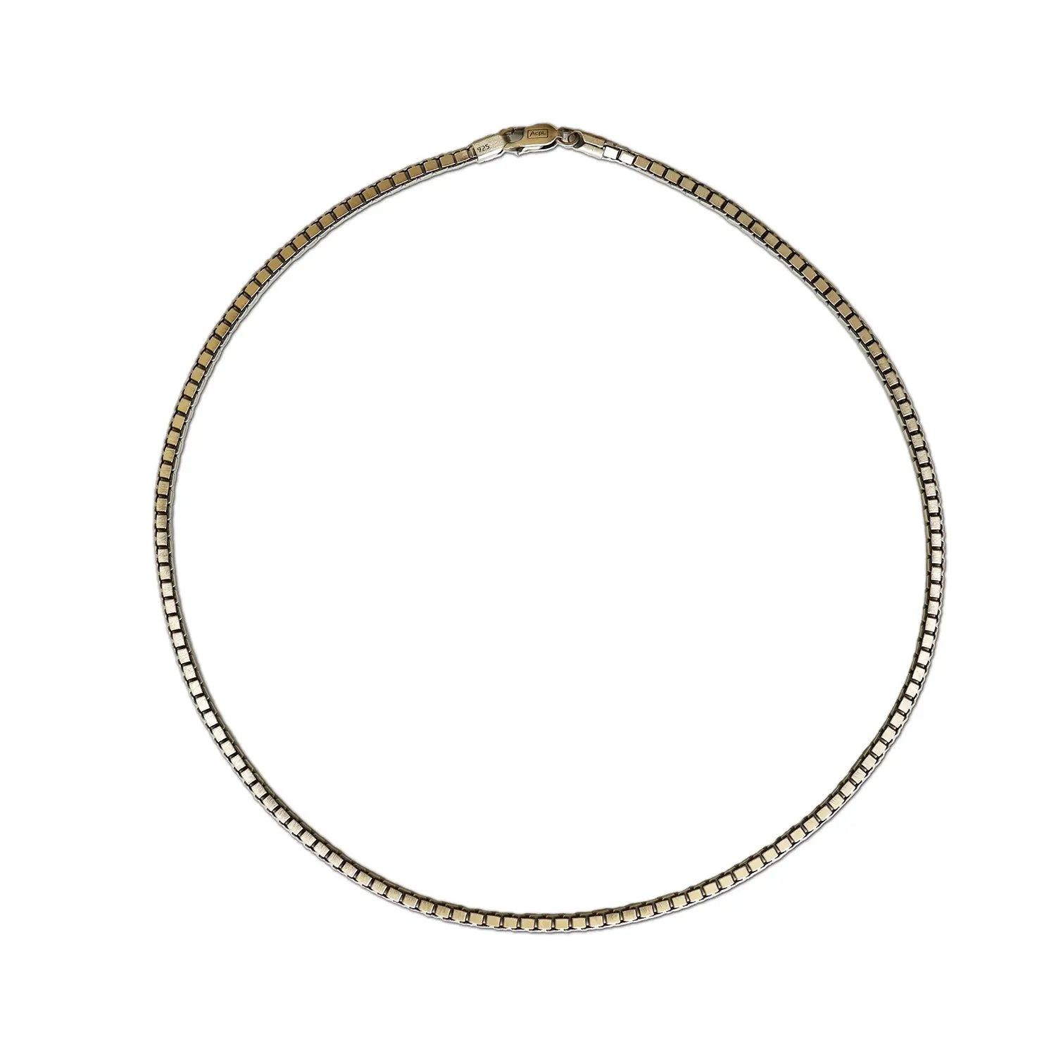 Pure Silver Box Chain for Men- Made With Pure 925 Silver