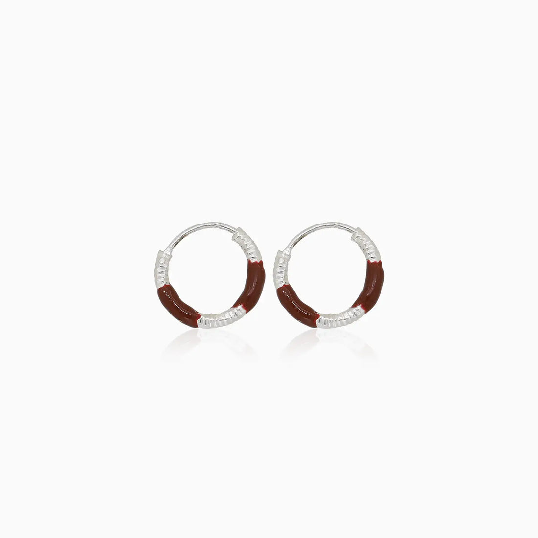 Lime Twist Silver Hoop Earrings - Made With Pure 925 Silver