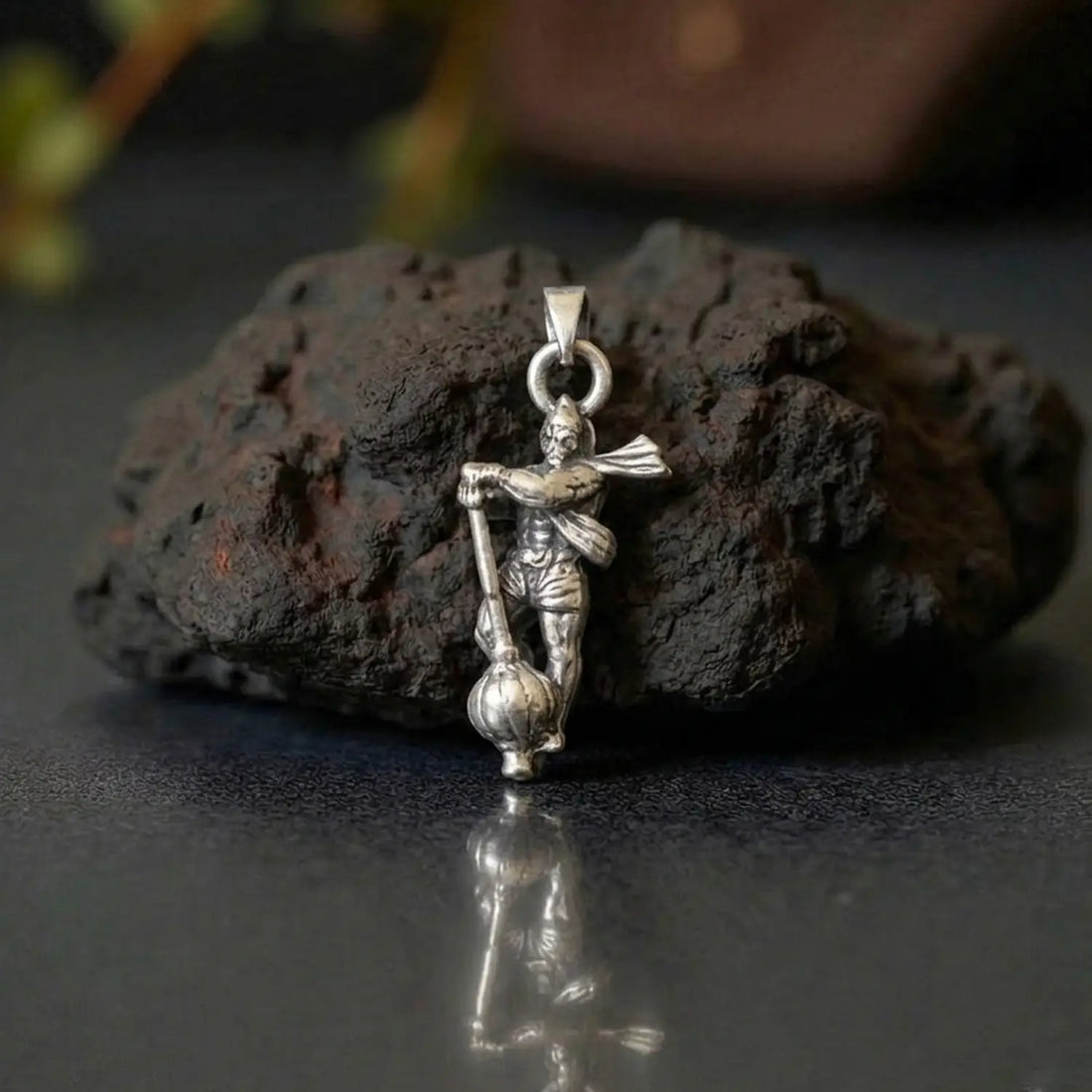 Veer Hanuman Silver Pendant- Made With Pure 925 Silver