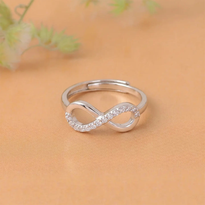 Infinity Spark Silver Ring  - Made With Pure 925 Silver