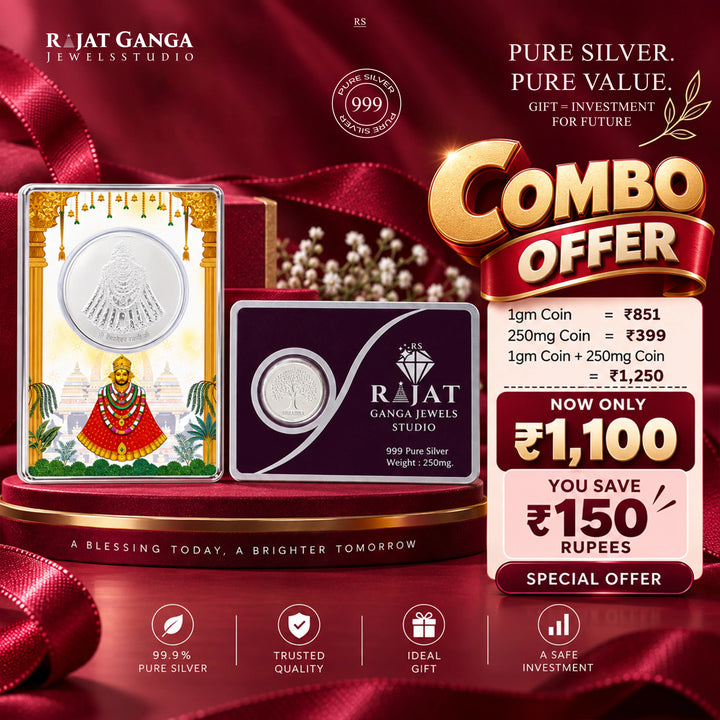 Combo Offer – Pure Silver Coin Set - Made With Pure 999 Silver