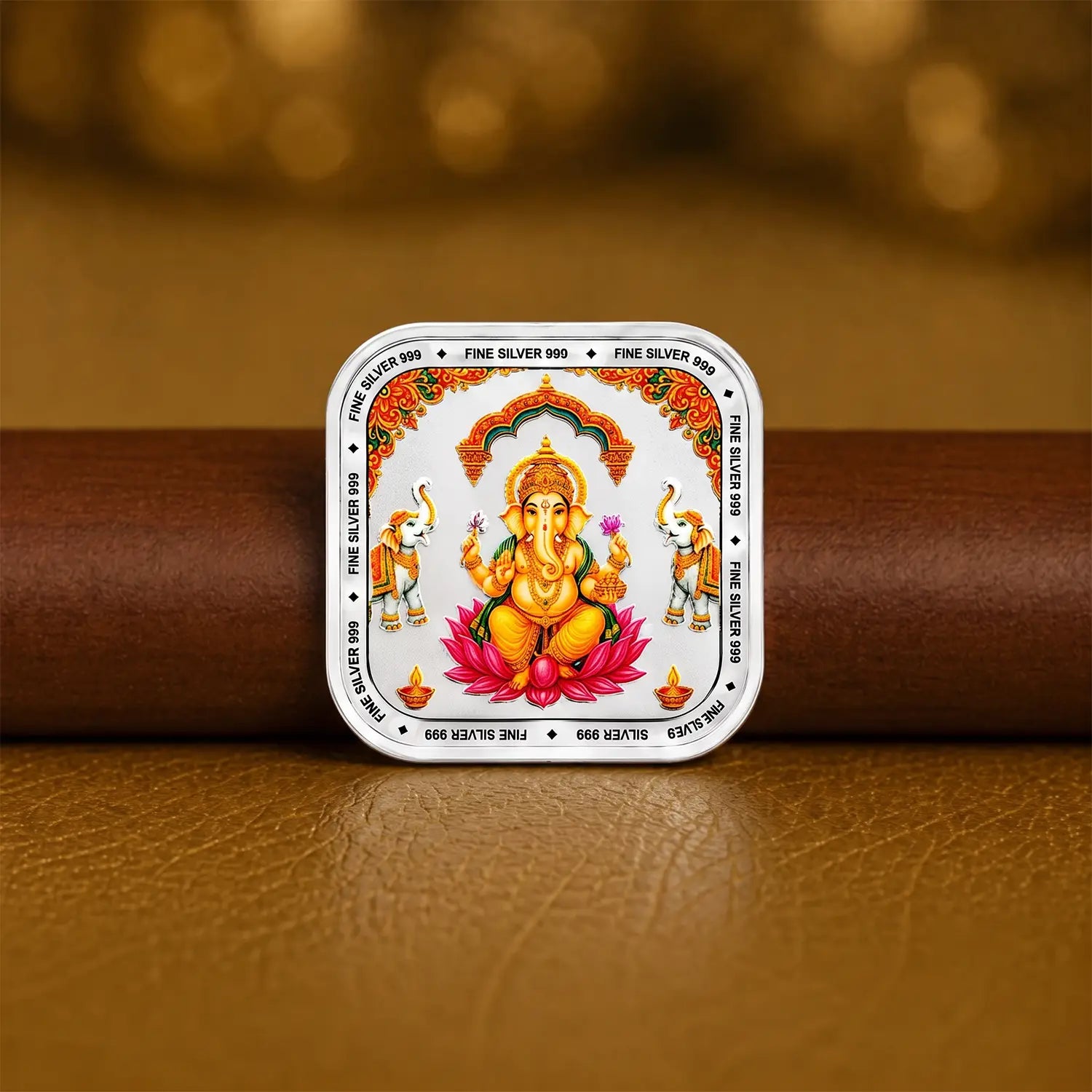 Lord Ganesha Fine Silver Coin - Made With Pure 925 Silver