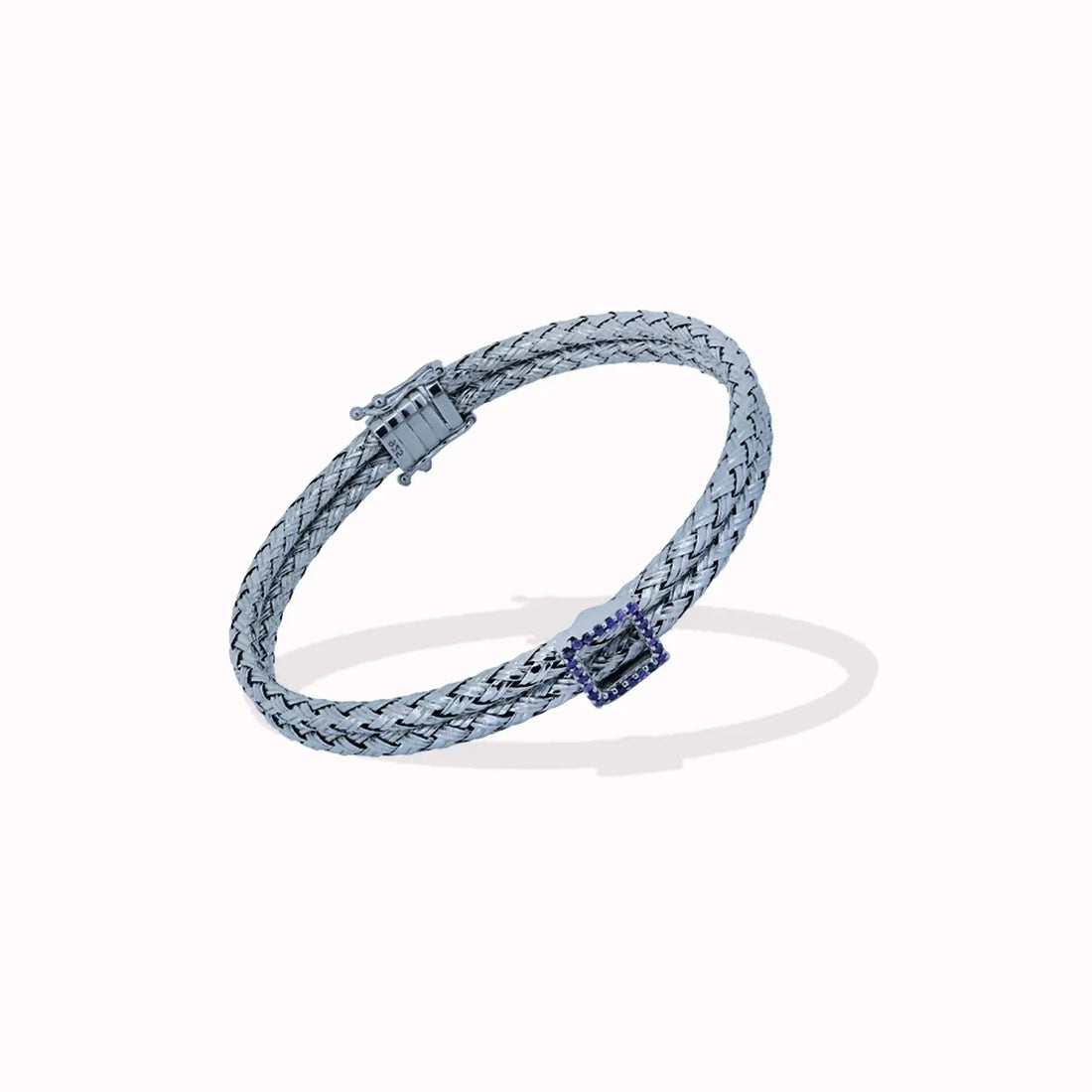 Silver Sleek Woven Pure Silver Bracelet - Made With Pure 925 Silver