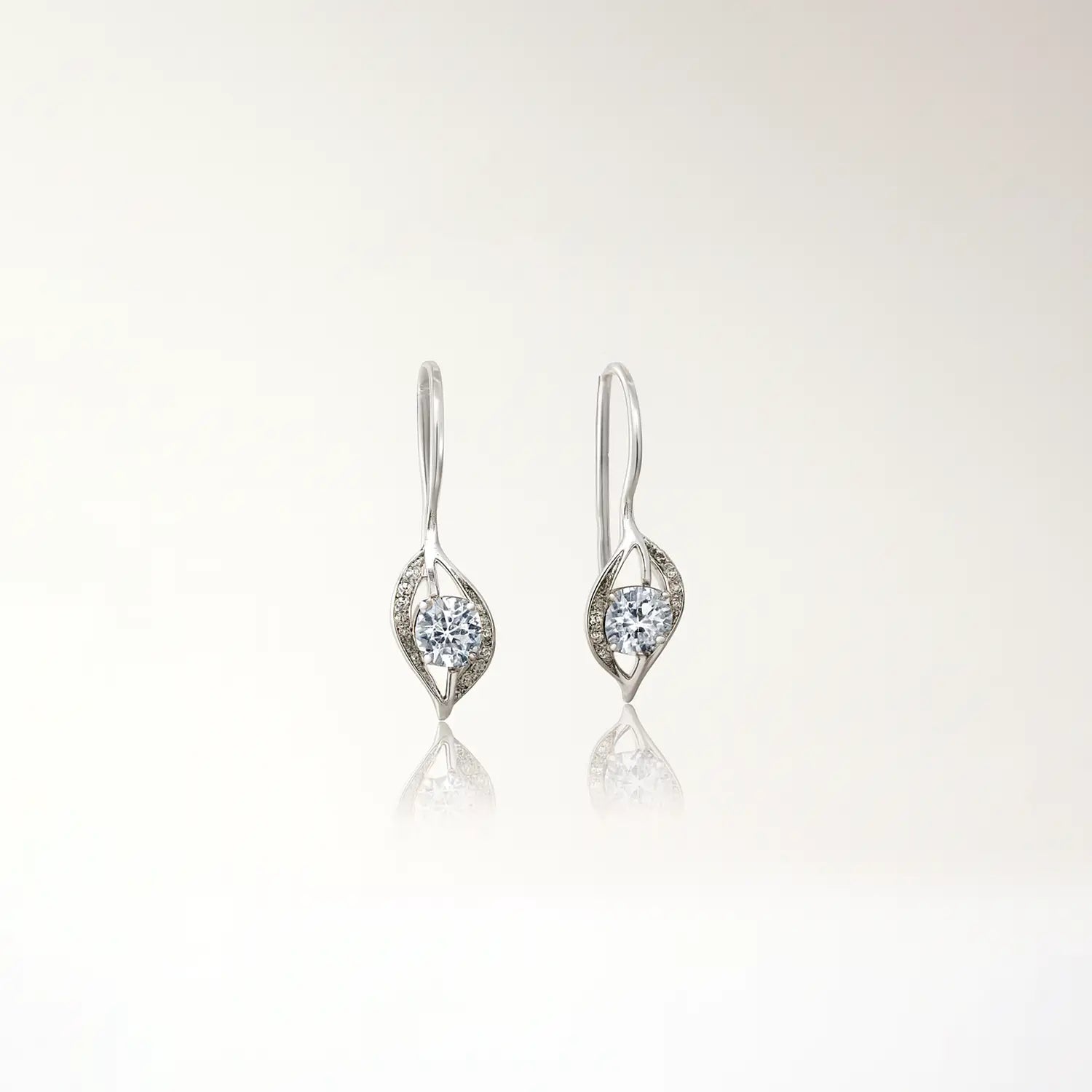 Red Stone Earrings In Silver- Made With Pure 925 Silver