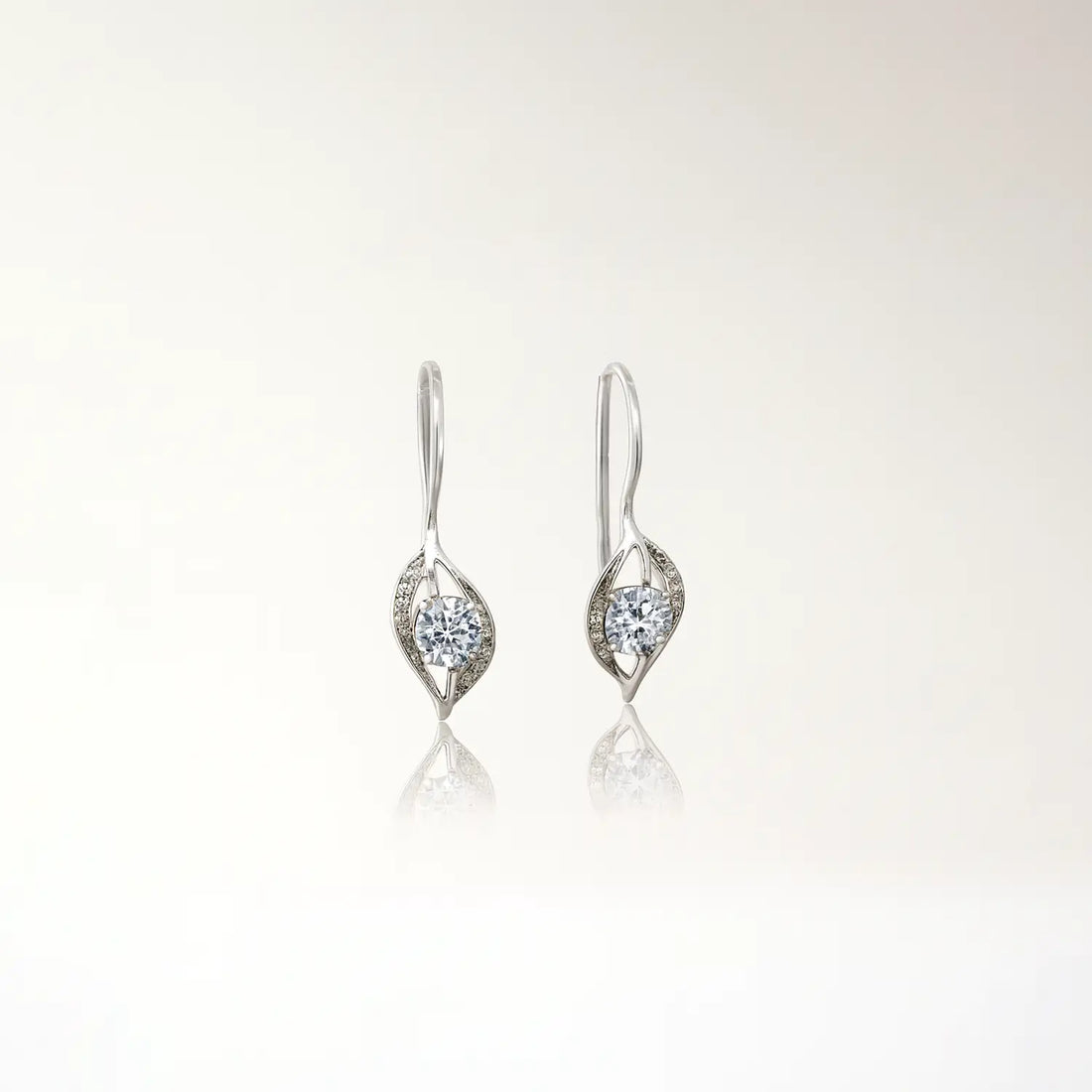 Red Stone Earrings In Silver- Made With Pure 925 Silver