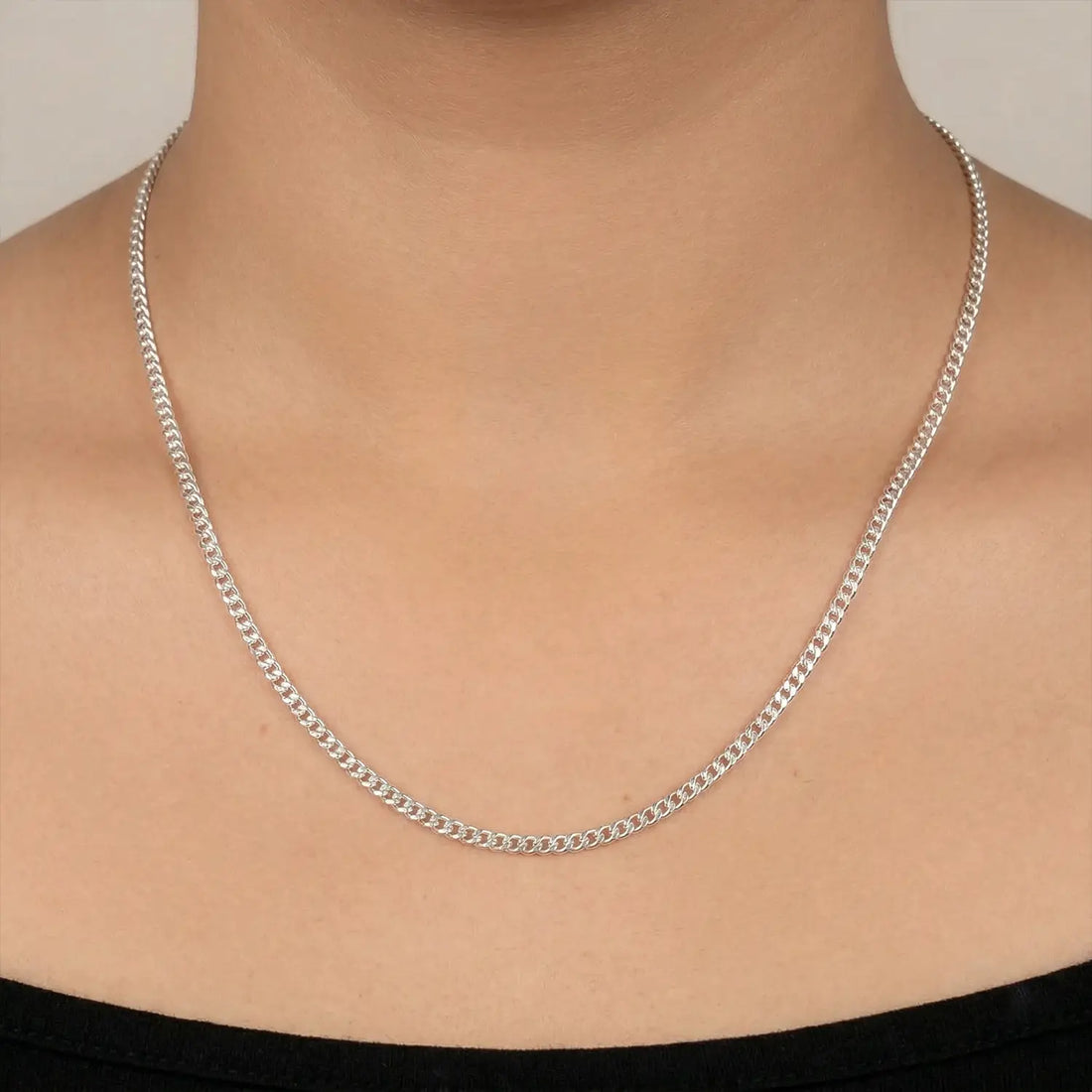 Classic Curb Silver Chain - Made With Pure 925 Silver