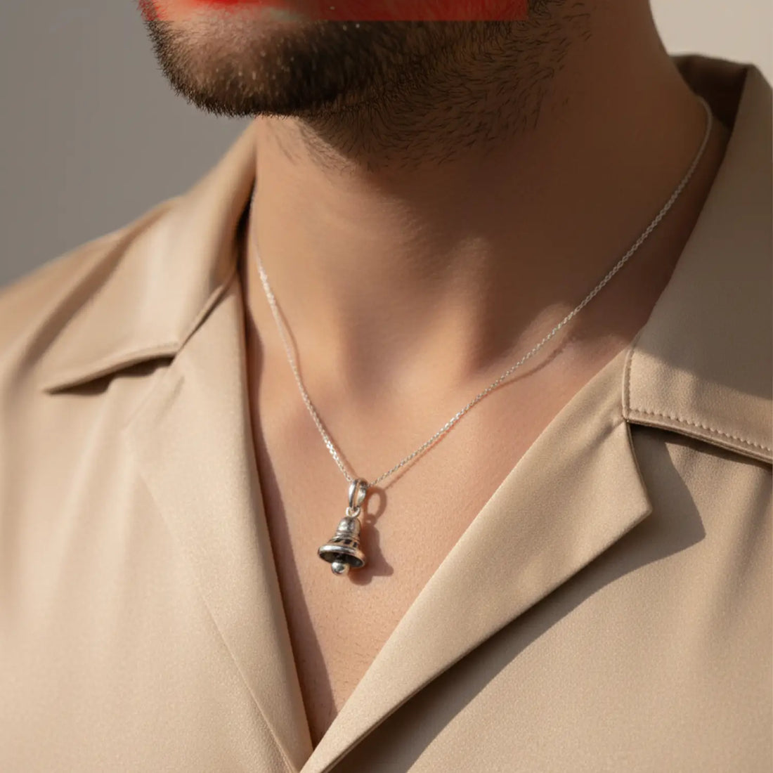 Elegant Sterling Silver Bell Pendant - Made With 925 Pure Silver