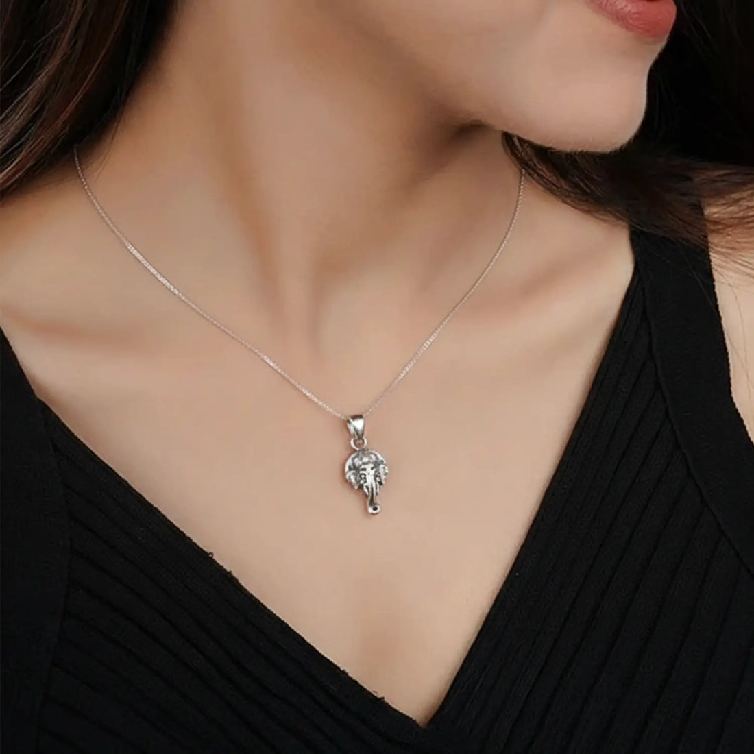 Divine Pure Silver Lord Ganesha Pendant - Made With 925 Pure Silver