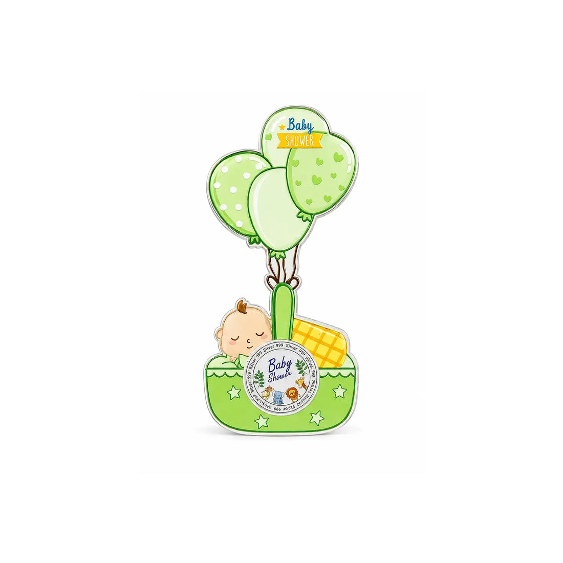 Baby Shower Fine Silver Coin - Made With Pure 925 Silver