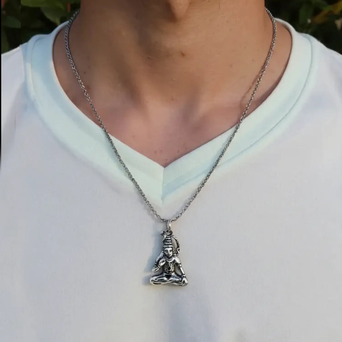 Pure Silver Lord Shiva Pendant- Made With Pure 925 Silver