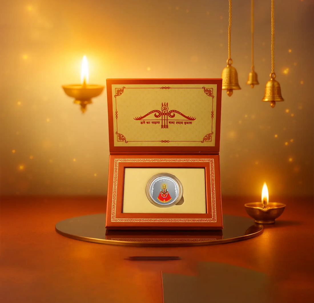 Divine Shakti Silver Coin Frame - Made With Pure 925 Silver