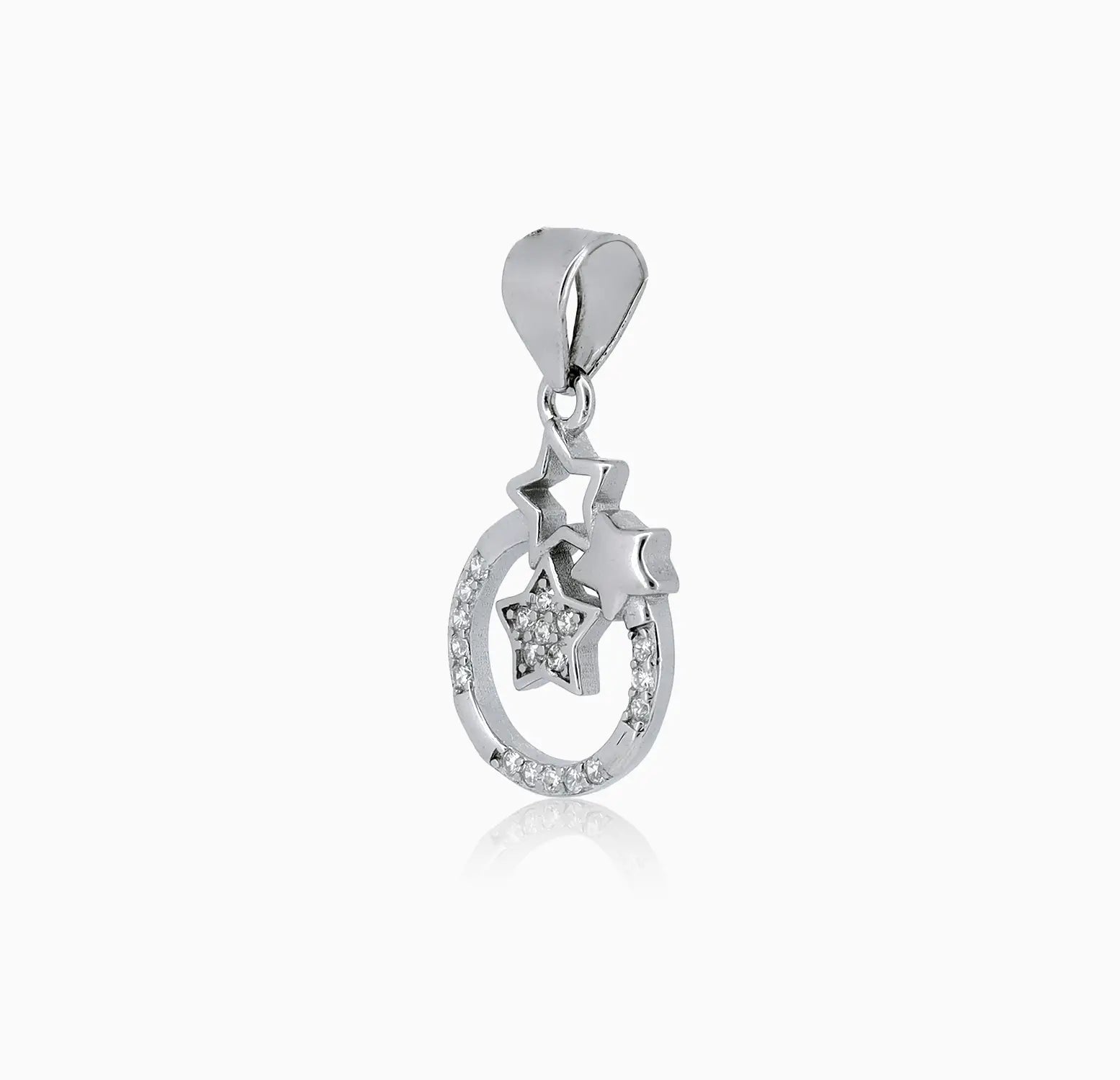 Sparkling Starry Dreams Silver Pendant & Earrings Set - Made With Pure 925 Silver