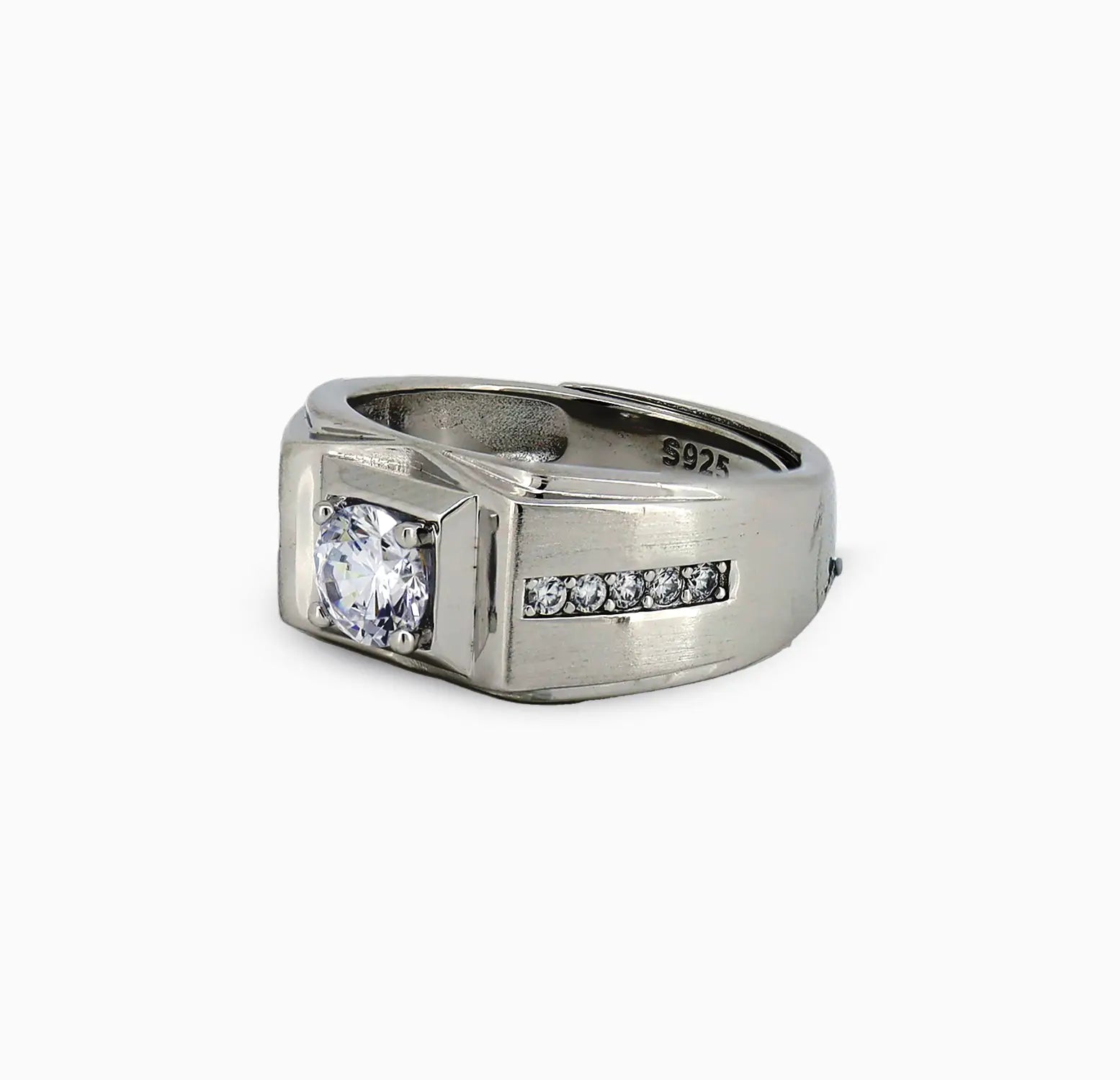 Classic Solitaire Pure Silver Ring -Made With Pure 925 Silver
